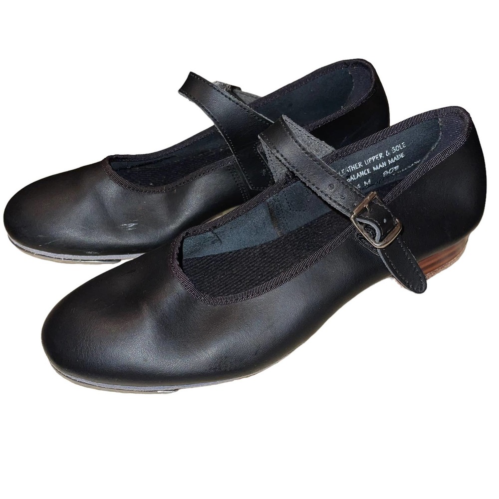 Capezio The Dancemaker Mary Jane Tap Shoe Black Size 4M - Picture 1 of 7